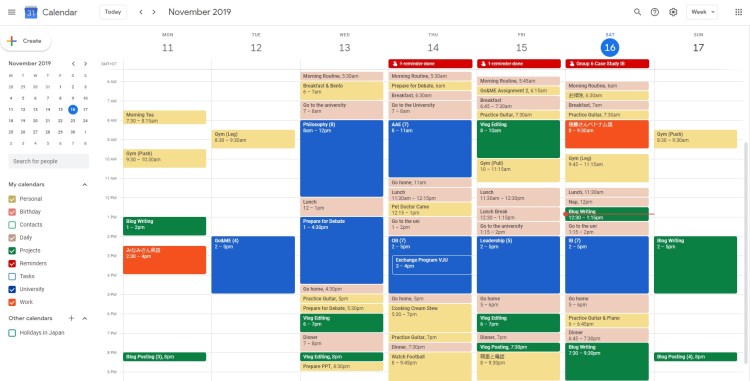 google calendar 4