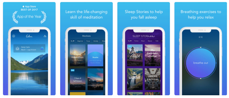 best meditation app - calm 2